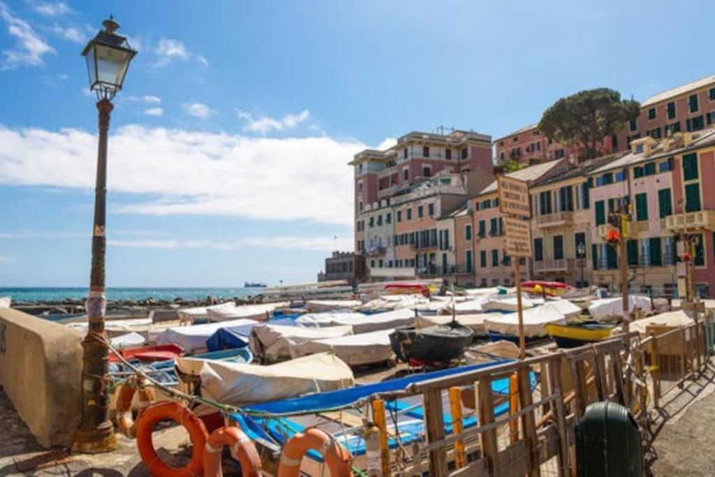 Pisi Home, 2 Min Dalla Spiaggia E Dall' Ospedale Gaslini Genoa Bagian luar foto